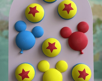 Bundle Disney Cruise Door Magnets | Pixar Ball + Mouse Balloon Set | DCL Cabin Decor | Stateroom Decoration