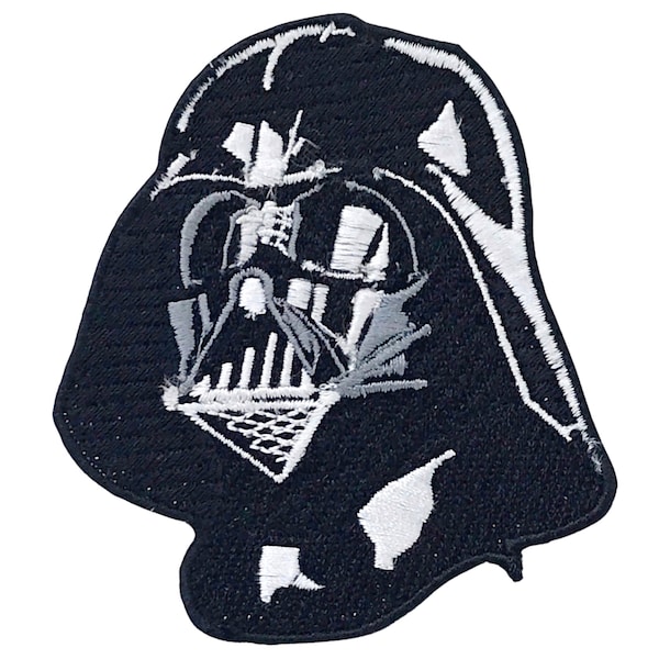 Star wars Darth Vader face badge Iron on Sew on Embroidered Patch for Clothing Jacket Shirt jeans shoes