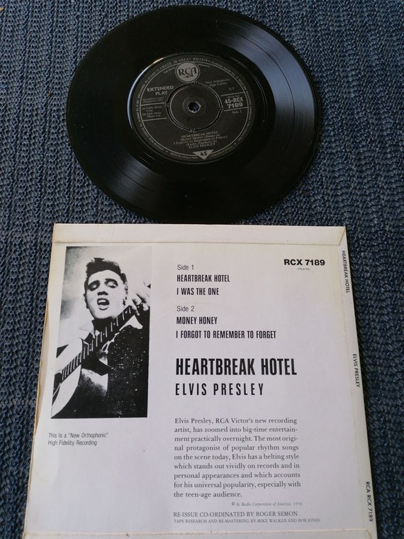 エルヴィス・プレスリー　ハートブレイクホテル　SPレコード エルヴィス・プレスリーElvis Presley／ハートブレイク・ホテル