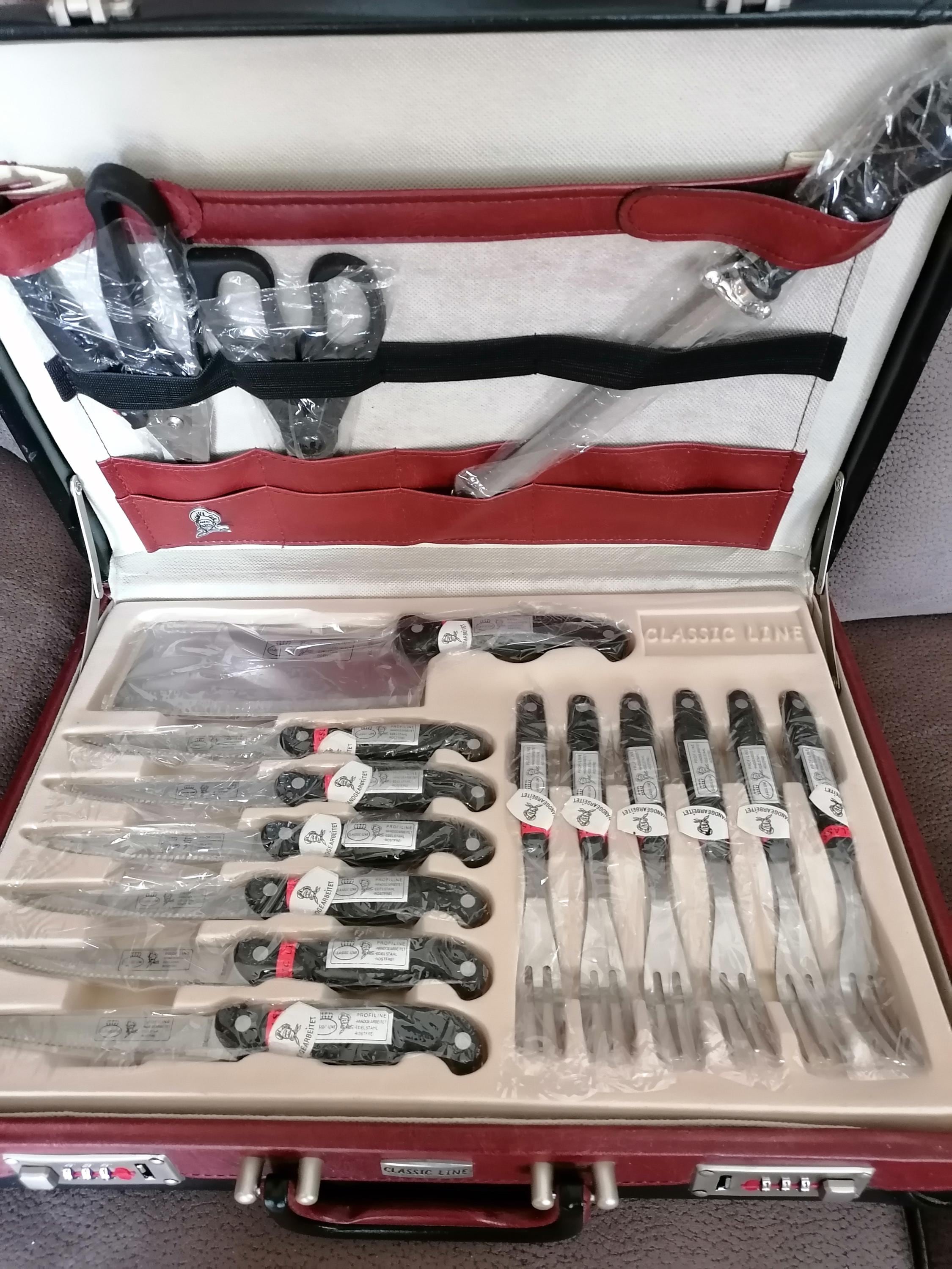 Solingen Knife Set, 24 Pieces. New Price: 380 Euros. - Etsy