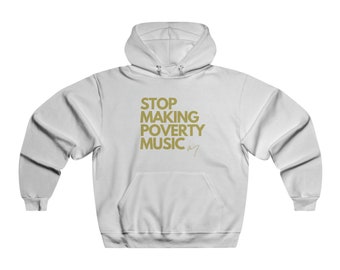 No More Poverty Music Hoodie (Gold)