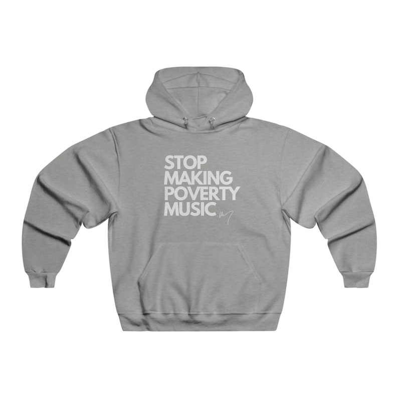 No More Poverty Music Hoodie image 2