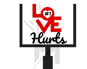 Love Hurts #1 Jalen Hurts Adler SVG PNG PDF