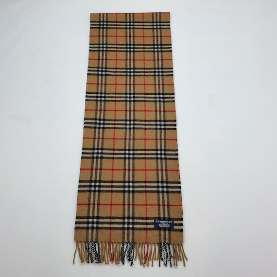 Genuine Burberry Scarf 100% Lambswool in Excellent Condition Made