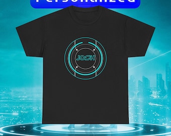 Personalized "Tron Identity Disc" Tron/Tron Legacy T-Shirt | Sci-Fi Movie Fan Apparel