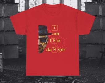 T-shirt fan art « Je suis le danger » Breaking Bad Heisenberg Walter White