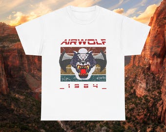 T-shirt vintage rétro Airwolf classique