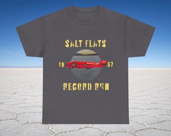 Vintage Salt Flats 1967 T-Shirt  Retro Land Speed Racing Tee  Desert Speed Trials Shirt  Classic American Motorsport Graphic