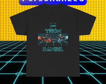 Camiseta personalizada de Lego Tron Mashup / Ropa para fanáticos de la ciencia ficción