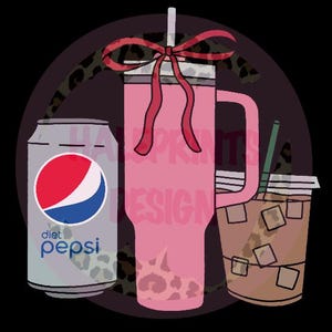 Diet Pepsi png, Stanley png, coffee png, soda png