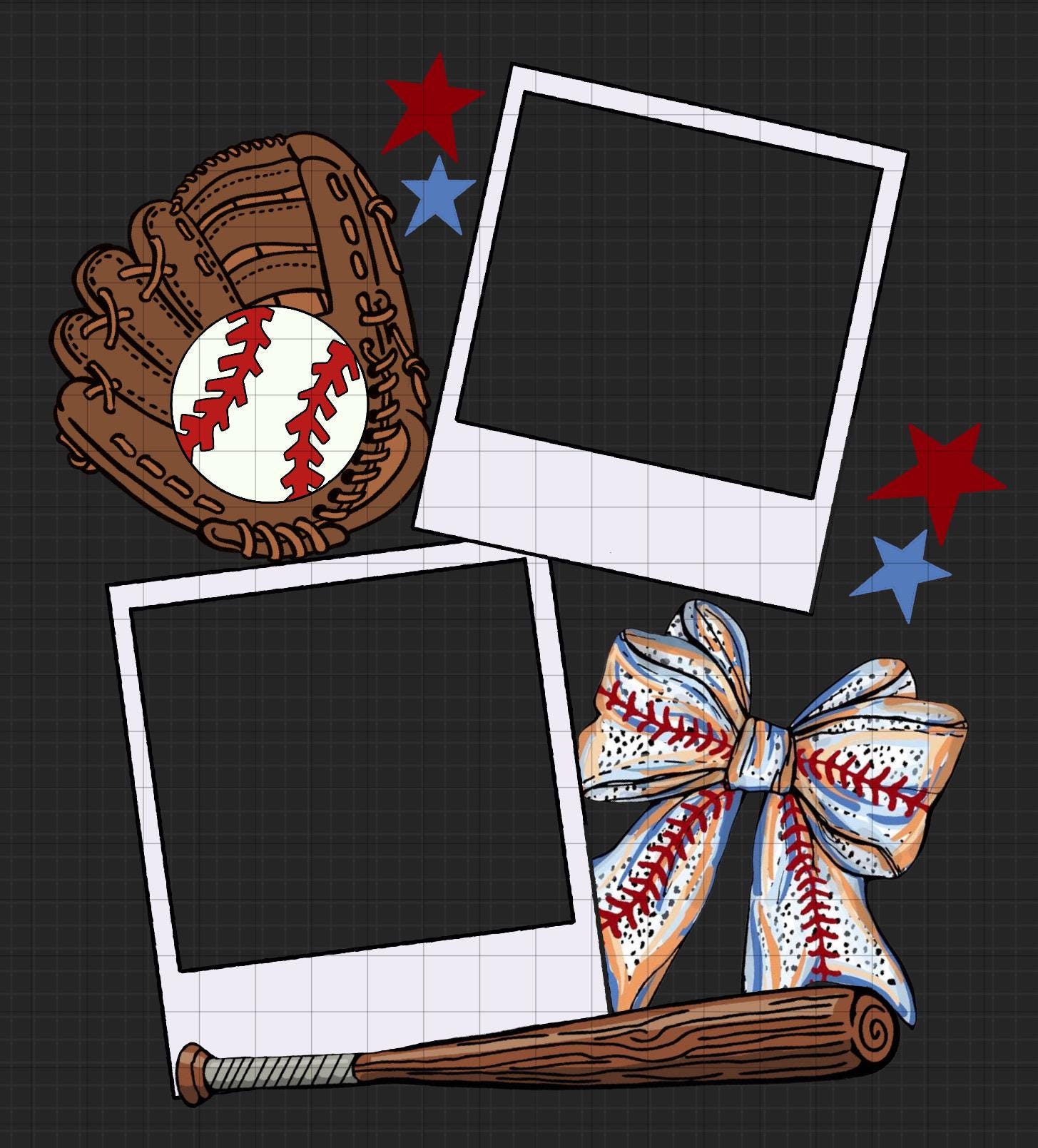 Baseball Photo Insert PNG, Trending Design (digital Download) - Etsy