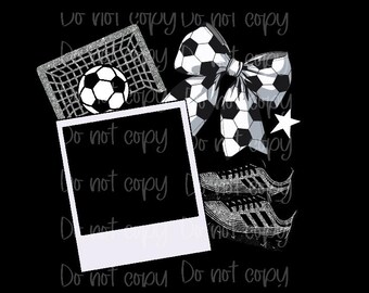 Soccer Photo Insert PNG, Sports Design (Digital Download)