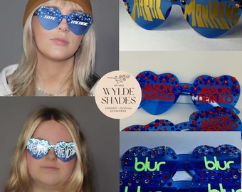 LUNETTES PERSONNALISÉES BLEUES