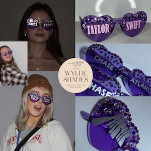 PURPLE CUSTOM GLASSES image 1