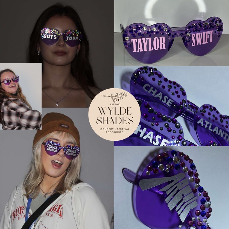 PURPLE CUSTOM GLASSES image 1