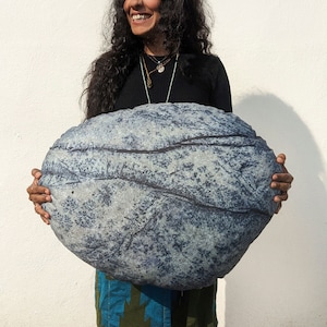Outdoor. Soft pillow, model Tuva, Home Decoration, Living, Throw Pillows, Footrest Foostool, Pouf stone