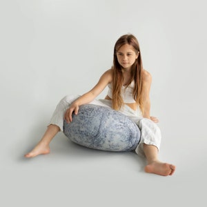 The soft Rocks Stone Pillow, Model Tuva, Home Decoration, Pebble, Living, Throw Pillows, Kamushi, Footrest Foostool, Soft stone, Pouf stone.
