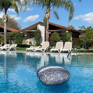 Outdoor. Soft pillow, model Sochi, Home Decoration, Living, Throw Pillows, Footrest Foostool, Pouf stone