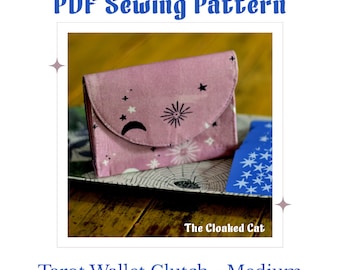 PDF PATTERN DOWNLOAD | Tarot Wallet Clutch | Size Medium