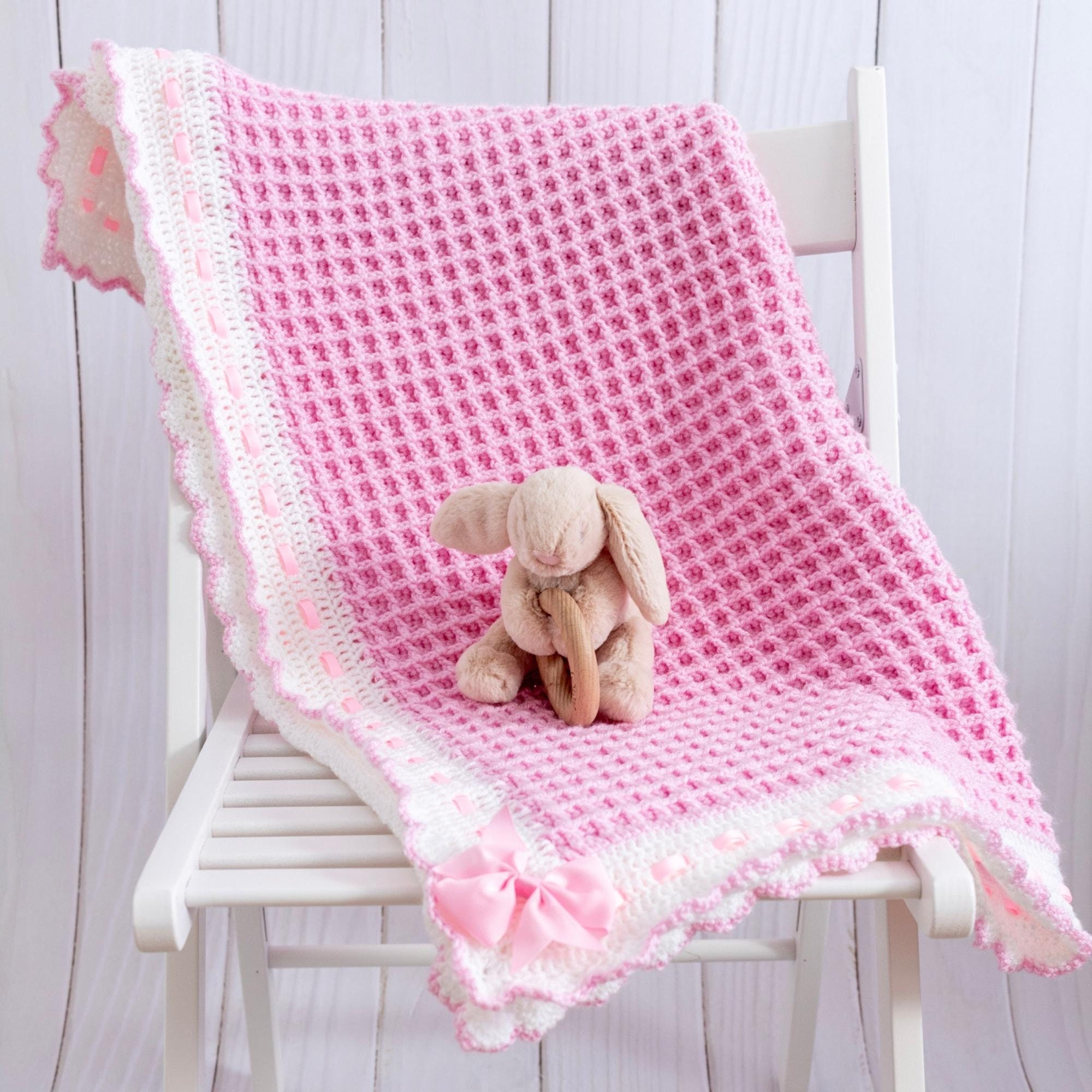 Crochet Baby Blanket Pattern Waffle Stitch Crochet Baby Etsy UK