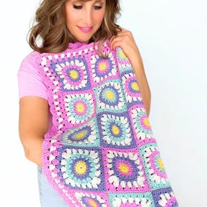 Vibrant crochet baby blanket pattern – perfect for beginners and gifts