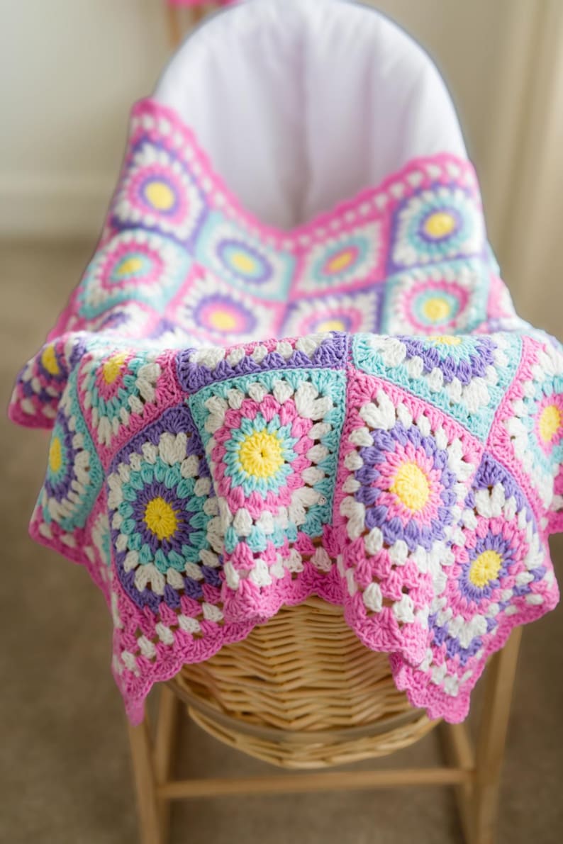 Step-by-step crochet blanket pattern with video tutorial – Radiant Rays design