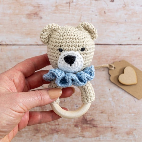 Crochet Baby Rattle Pattern, Crochet Amigurumi Pattern by Maisie and Ruth | *Instant Download* | **PATTERN ONLY**