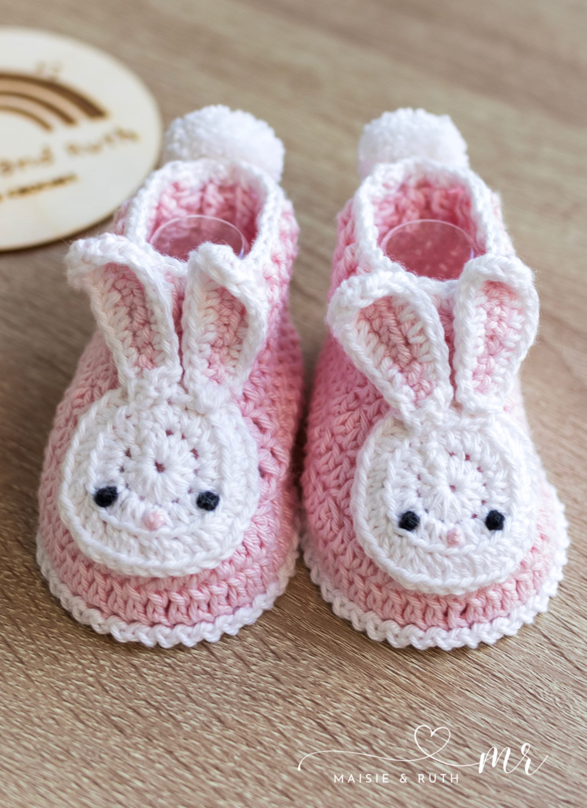 Crochet Bunny Baby Booties Pattern Easy Crochet Baby Bootie Pattern by Maisie and Ruth instant Download PATTERN ONLY Etsy UK