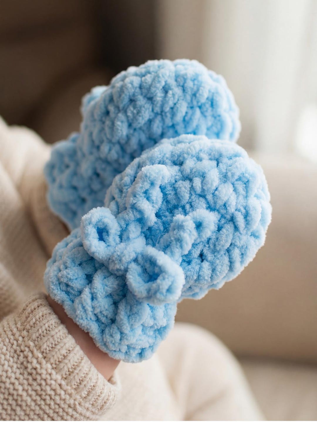 Crochet Pattern PDF | + Video Tutorial | Cozy Cloud Baby Mittens ...