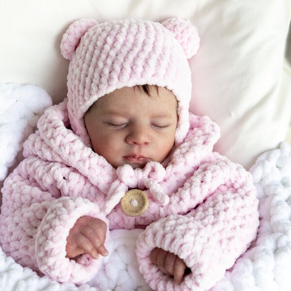 Crochet Baby Hat with Bear Ears Pattern, Crochet Baby Beanie Pattern by Maisie and Ruth | *Instant Download* | **PATTERN ONLY**