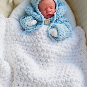 CROCHET PATTERN + VIDEO | Crochet Baby Blanket Pattern | Easy Super Chunky Blanket Pattern by Maisie and Ruth | *Instant Download*