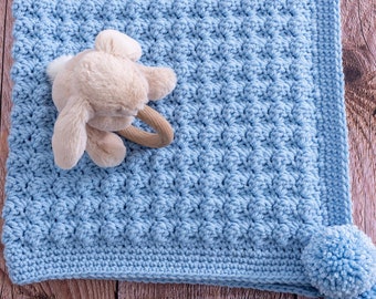 Easy Chunky Crochet Baby Blanket Pattern | Crochet Patterns by Maisie and Ruth | *Instant Download* | **PATTERN ONLY**