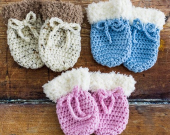Crochet Baby Mittens Pattern by Maisie and Ruth | *Instant Download* | **PATTERN ONLY**