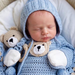Crochet Baby Bonnet Pattern, Pixie Hat with Video Tutorial (PDF Instant Download) image 8