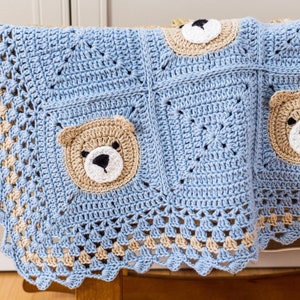Crochet Teddy Bear Blanket Pattern, Crochet Bear Blanket Pattern by Maisie and Ruth Instant Download PATTERN ONLY image 4