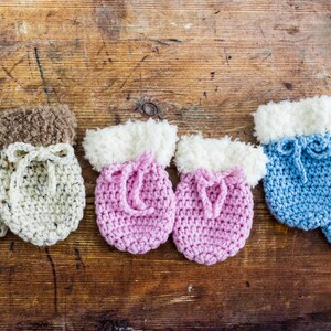 Crochet Baby Mittens Pattern by Maisie and Ruth Instant Download PATTERN ONLY image 4