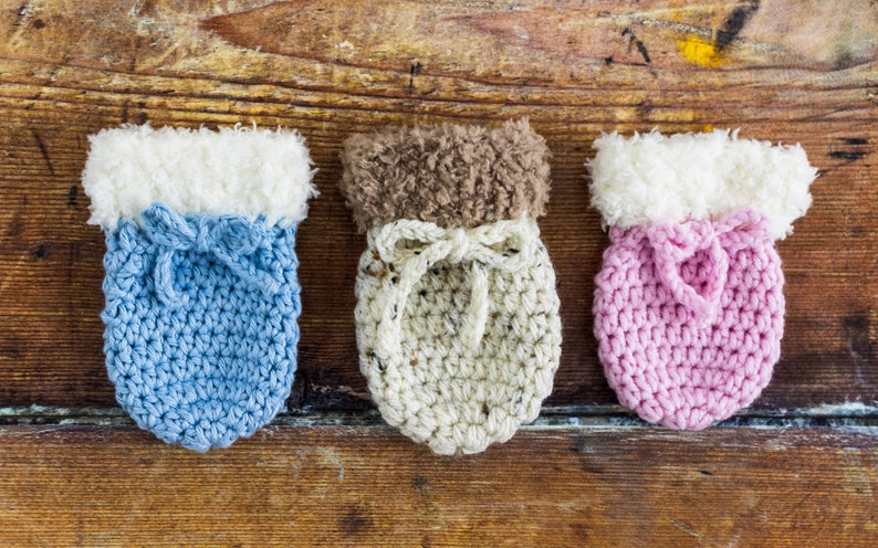 Crochet Baby Mittens Pattern by Maisie and Ruth Instant Download PATTERN ONLY image 6