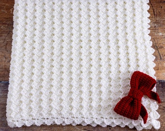 Crochet Baby Blanket Pattern, Crochet Shell Stitch Blanket Pattern by Maisie and Ruth | *Instant Download* | **PATTERN ONLY**