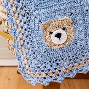 Crochet Teddy Bear Blanket Pattern, Crochet Bear Blanket Pattern by Maisie and Ruth Instant Download PATTERN ONLY image 7