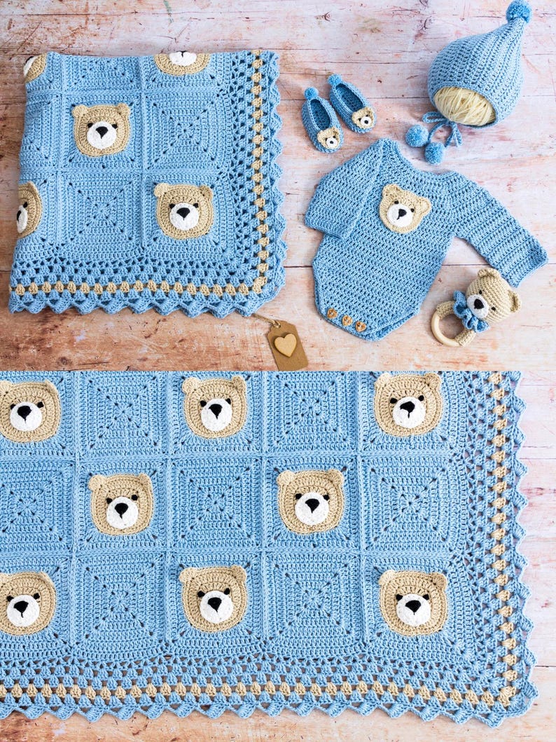 Crochet baby blanket pattern for beginners teddy