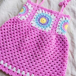 Adorable handcrafted crochet dress for baby shower gift