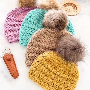 Willow Ridge Beanie Crochet Pattern | PDF + Video Tutorial | Textured Hat | Newborn to Large Adult