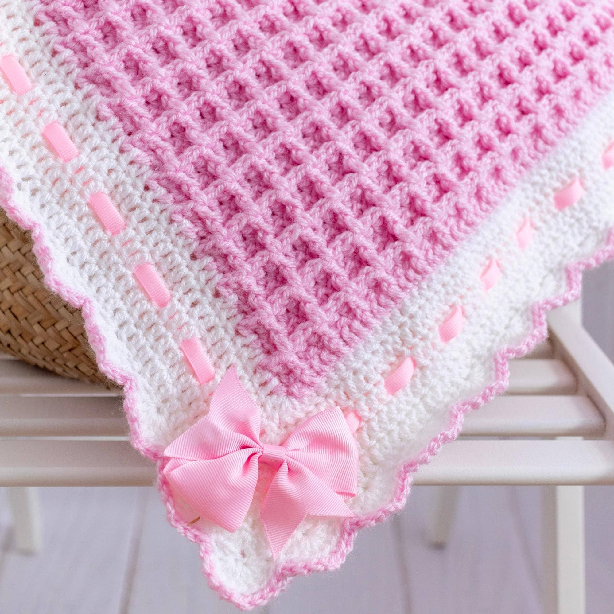 Crochet Baby Blanket Pattern Waffle Stitch Crochet Baby Etsy UK