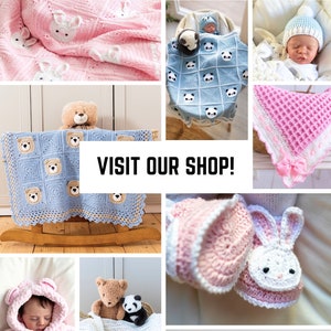 Crochet Teddy Bear Blanket Pattern, Crochet Bear Blanket Pattern by Maisie and Ruth Instant Download PATTERN ONLY image 8