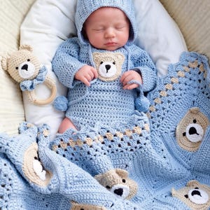 Gehäkelte Babyrassel-Anleitung, Teddybär Amigurumi (PDF Muster + Video Anleitung) Bild 8