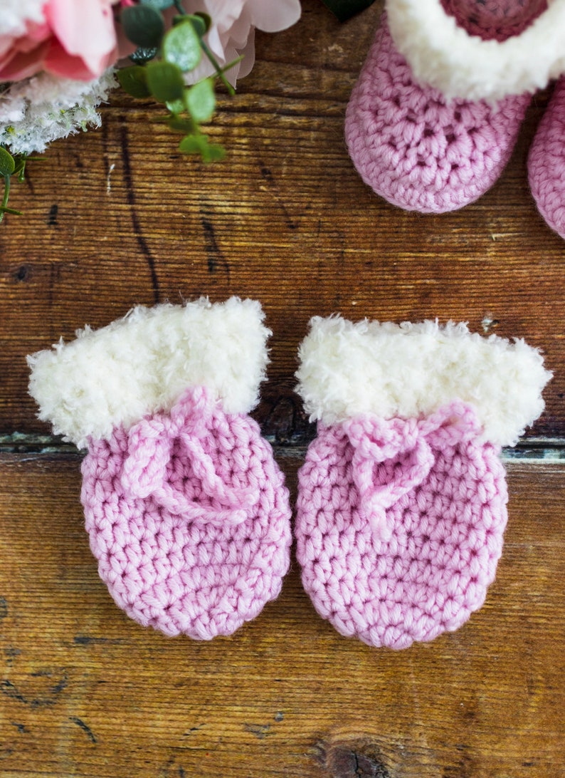 Crochet Baby Mittens Pattern by Maisie and Ruth Instant Download PATTERN ONLY image 7