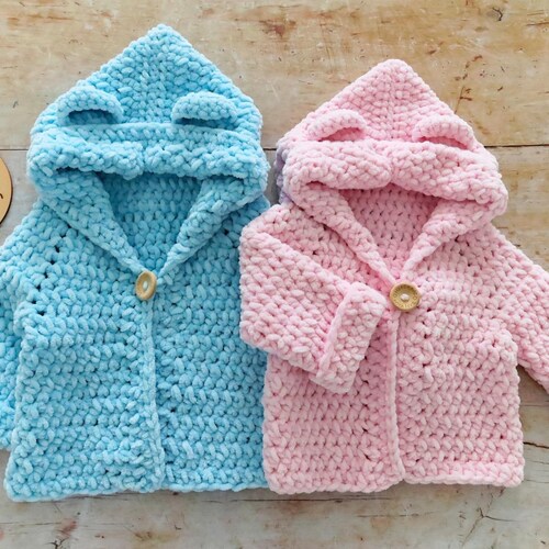 Snuggle Bear Kids Hoodie Pattern | PDF + Video Tutorial | Newborn–10 Years | Cozy Crochet Jacket