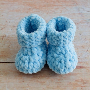CROCHET PATTERN + VIDEO | Crochet Baby Booties Pattern, Easy Beginner Crochet Baby Boot Pattern by Maisie and Ruth | *Instant Download*