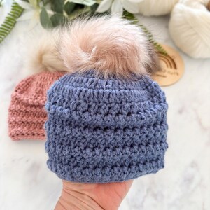 Modern crochet hat pattern suitable for babies children and adults