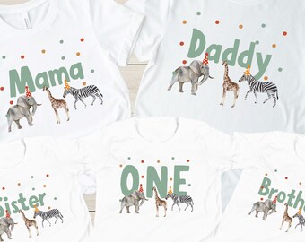 Party Tier Shirt Zoo Geburtstag Shirt Party Tier Geburtstag Shirt Party Tier TShirt Zoo Party Safari Geburtstag Shirt Erster Geburtstag Eins